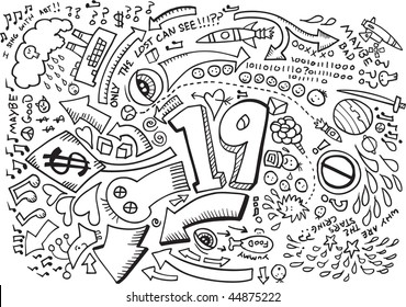 Doodle Sketch Drawing Vector