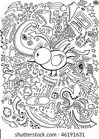 Doodle Sketch Drawing Vector