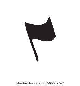  Doodle sketch flag, illustration on a white background.