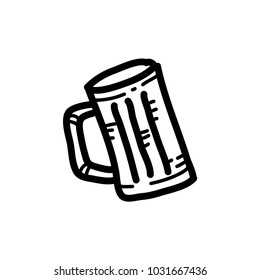 Doodle sketch glass design vector