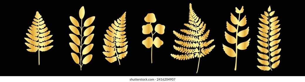 doodle sketch hand drawing divider, leaves and flourish design luxury ornament golden ornament