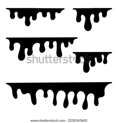 Doodle sketch style of Hand drawn Dripping liquid vector illustration.