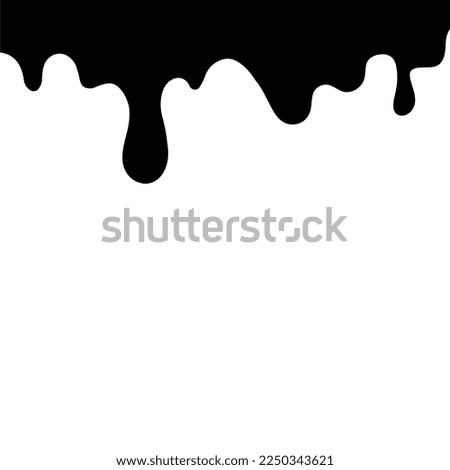 Doodle sketch style of Hand drawn Dripping liquid vector illustration.