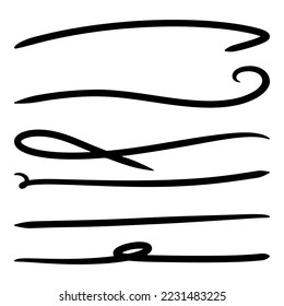 Doodle Sketch Stil der Hervorhebung Elemente Cartoon handgezeichnet Illustration für Konzept-Design. 