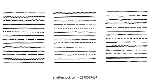 Doodle sketch style of pen brushes vector illustration for concept design.