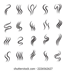 Doodle sketch style of smoke symbol drawn illustration for concept design.