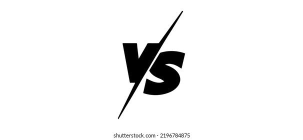 Doodle sketch style of Versus Or VS Letters Logo cartoon hand drawn illustration for concept design. Comic fighting duel with lightning ray border.