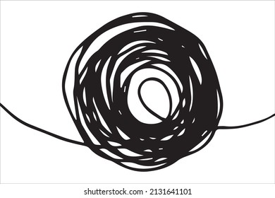 doodle sketchy pen and scrible isolated on white background .vector illustration