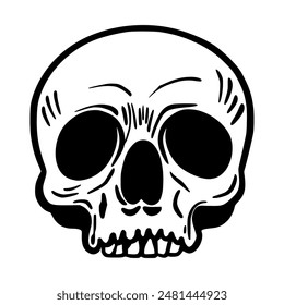 Calavera de garabato. Objeto mágico. Las Imágenes se crean sin el uso de ningún software de inteligencia artificial en ninguna etapa.