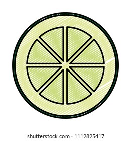 doodle slice lemon delicious organic fruit