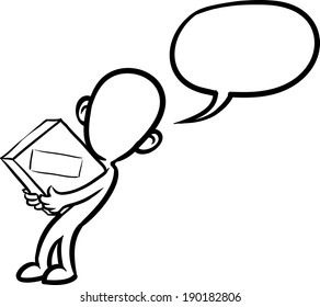 doodle small person - carrying box