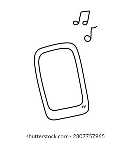 Doodle Smartphone illustration. Vector illustration in Hand Draw style.