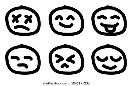 doodle smile icon