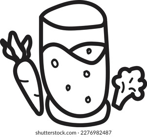 Doodle-Smoothy-Symbol-Umriss-Vektorgrafik