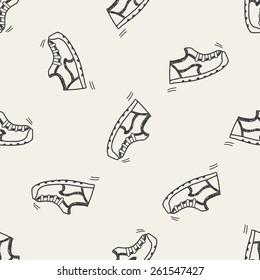 Doodle Sneakers seamless pattern background