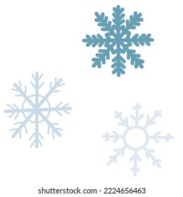 Icono de copo de nieve de Doodle. Ilustración vectorial dibujada a mano de fenómenos naturales de invierno, símbolo de nieve de línea