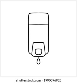 Doodle soap icon isolated on white. Vector stock illustration. EPS 10