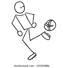 Doodle Soccer player