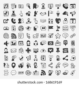 doodle Social media elements