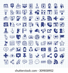 Doodle Social Media Icons