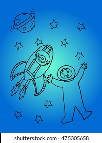 doodle space set