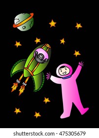 doodle space set