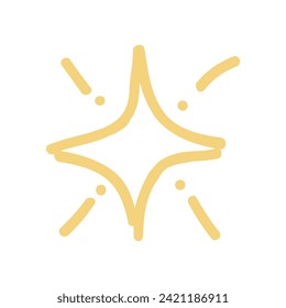 Ilustración del vector del icono del brillo de la espuma de Doodle