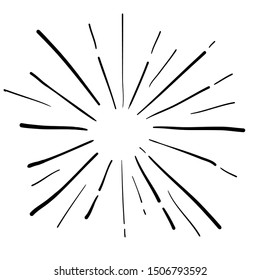 doodle sparkling illustration element vector