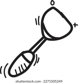 Vector de contorno de icono de garabato
