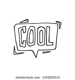 Doodle speech baloon