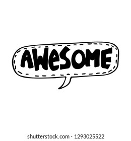 Doodle speech baloon