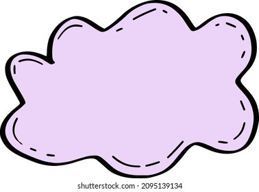 Bucle de notas de voz de garrapatas colorido y vector de línea negra. Elemento infográfico. Ilustración de pegatinas de notas