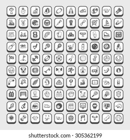 doodle sport icons