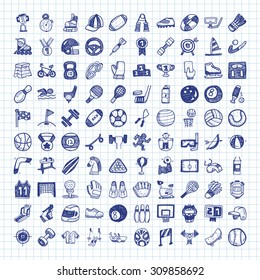 doodle sport icons