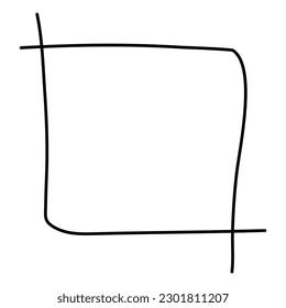 doodle squad line frame for decor