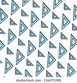 doodle square ruler school tool background