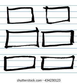 Doodle Square and sketching.vector illustration