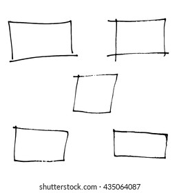 Doodle Square and sketching.vector illustration