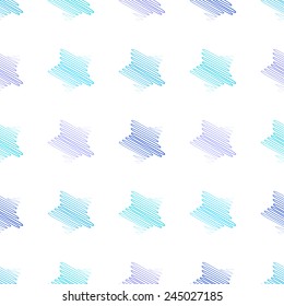 Doodle stars seamless vector pattern