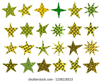 doodle stars set