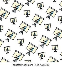 doodle statistics bar presentation graphic background