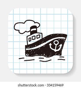 doodle Steamship