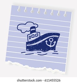 doodle Steamship