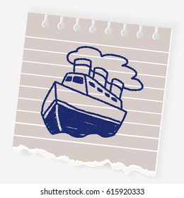 Doodle Steamship