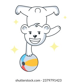 Here’s a doodle sticker of bear performance 