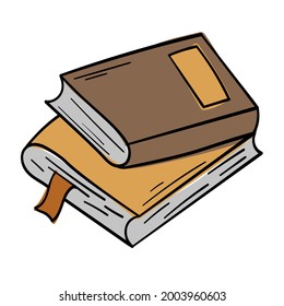 Doodle sticker book with bookmark