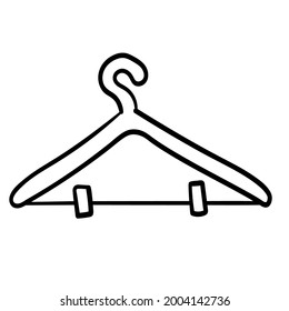 Doodle Sticker Clothes Storage Rack