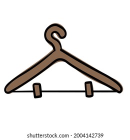 Doodle Sticker Clothes Storage Rack