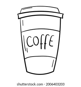 Café pegatina de garrapatas para ir