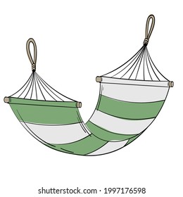 Doodle sticker comfortable striped hammock